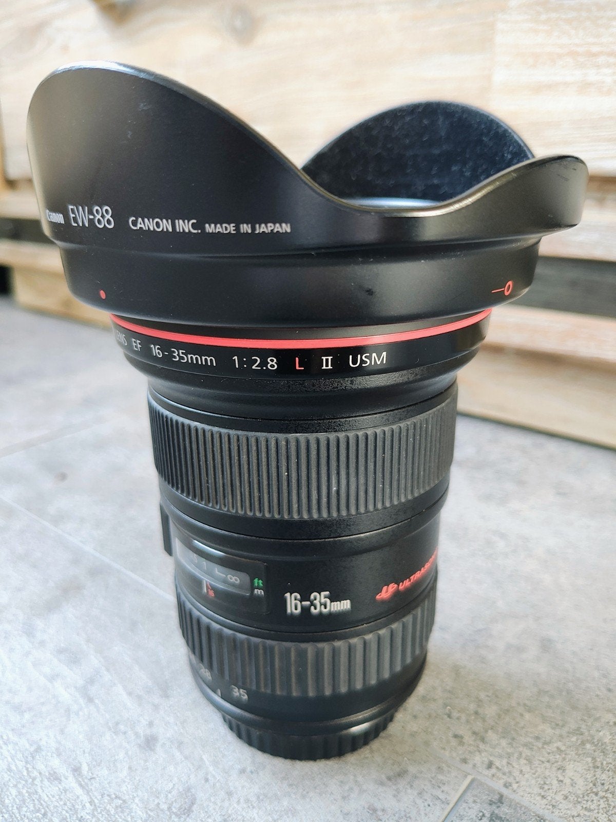 Canon EF 16-35mm f/2.8 L II USM Groothoeklens + UV filter, Gebruikt, Canon, Ultrasone focusmotor, Canon EF