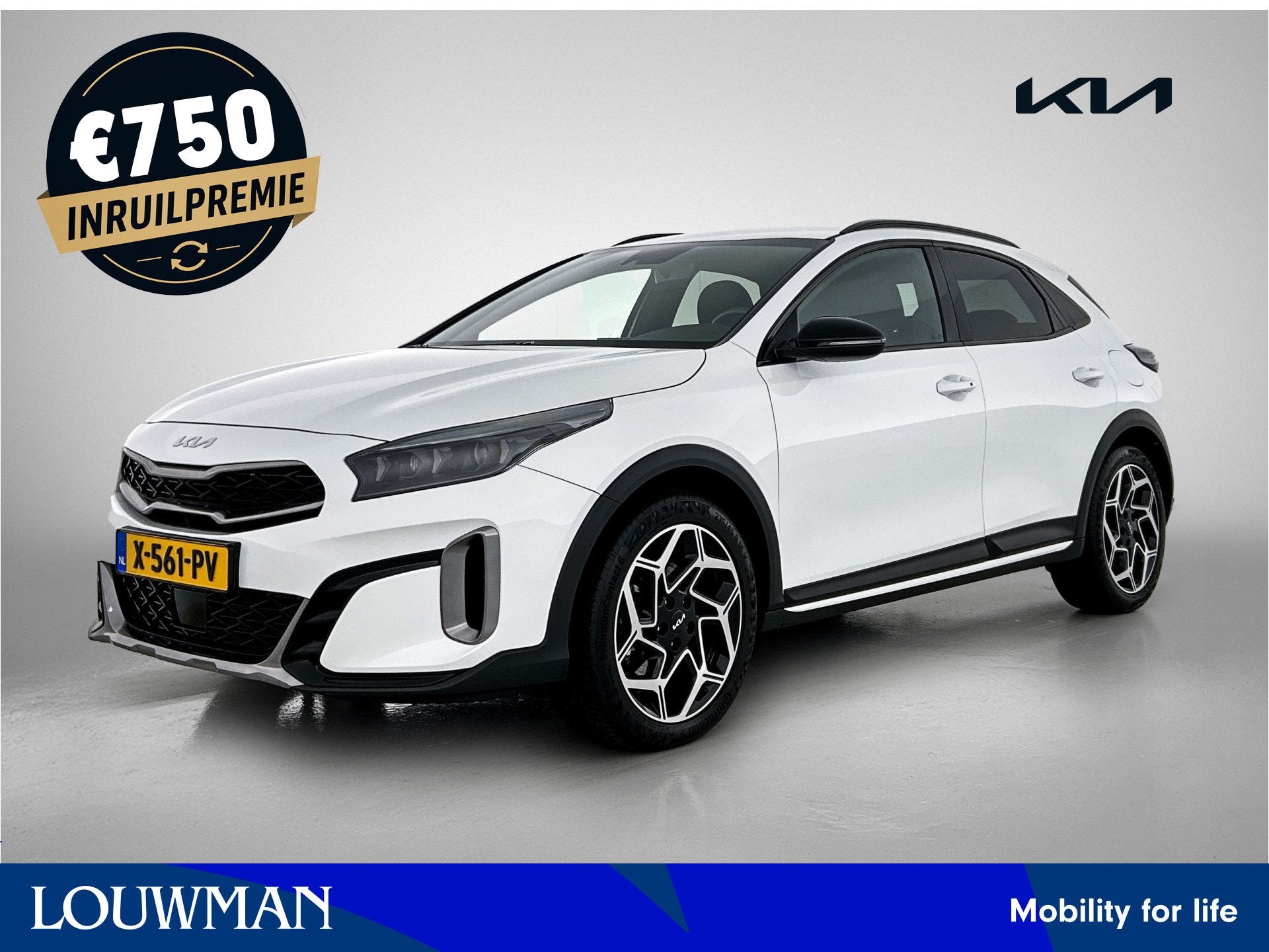 Kia Xceed 1.0 T-GDi GT-Line Edition | Stoel & Stuurverwarmin, Auto's, Voorwielaandrijving, Gebruikt, Leder en Stof, Wit