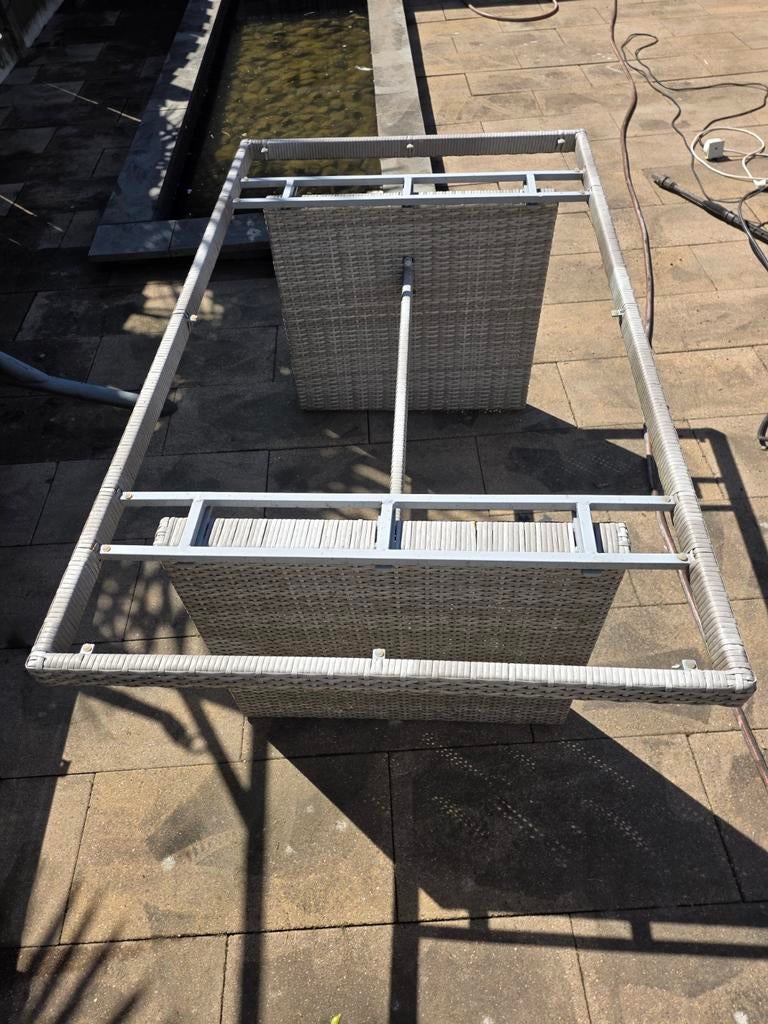 Tuintafel zonder blad, Tuin en Terras, Ophalen, Gebruikt, Rechthoekig