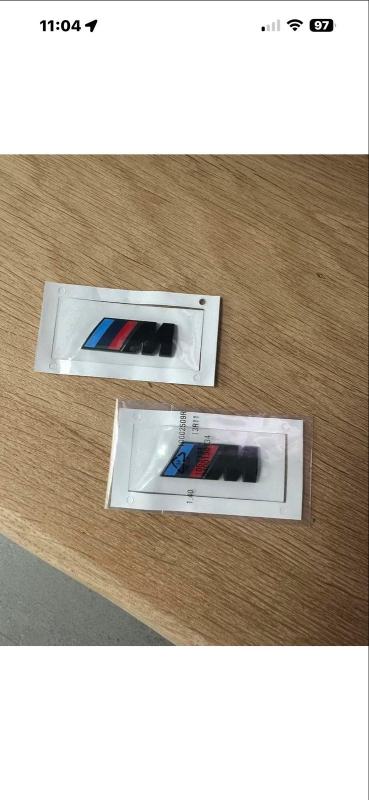 BMW M logo voorscherm set, Ophalen of Verzenden, Nieuw