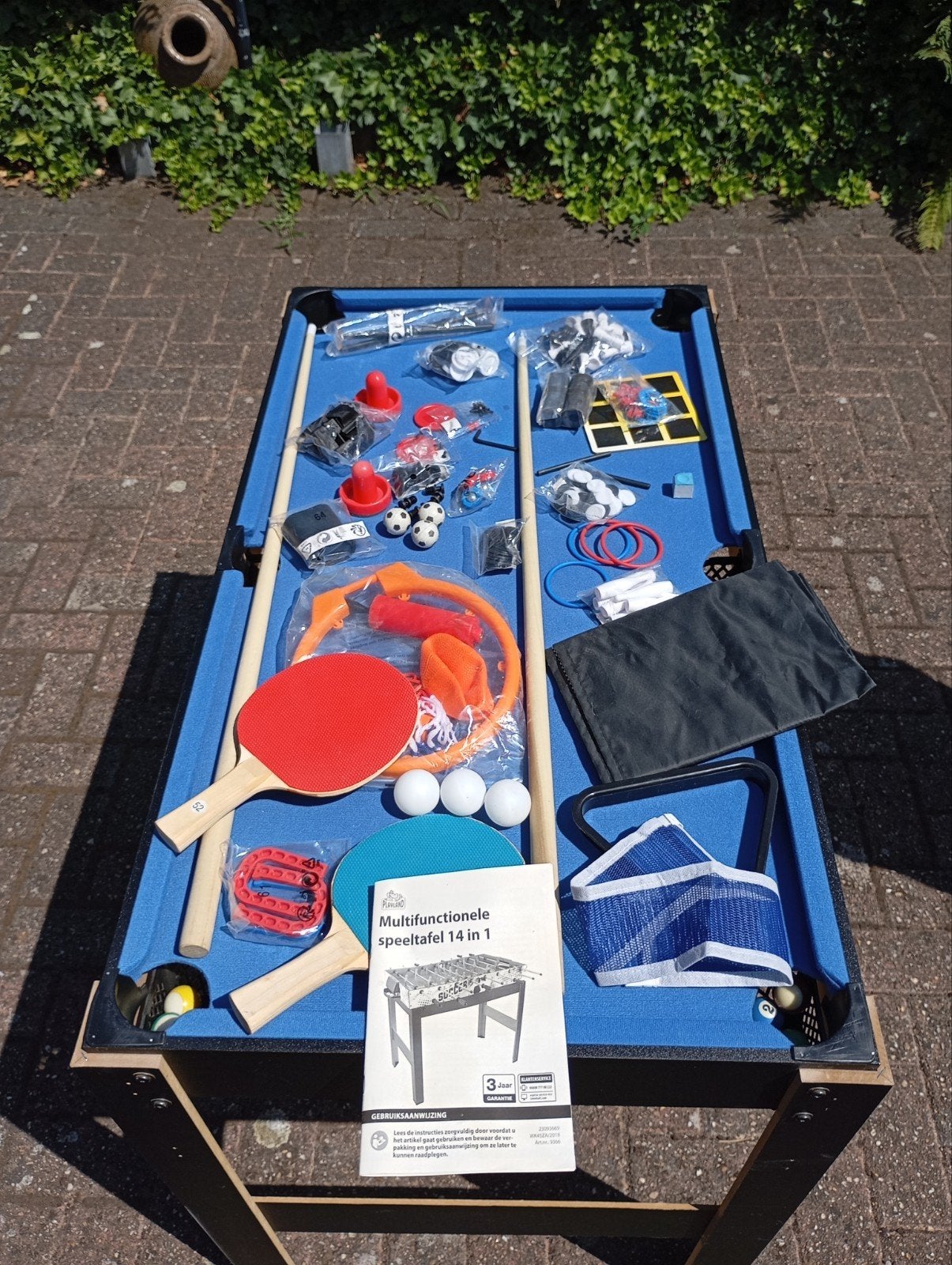 14-in-1 Speeltafel: Voetbal, Snooker, Tafelhockey & Meer, Ophalen, Zo goed als nieuw, Jongen of Meisje