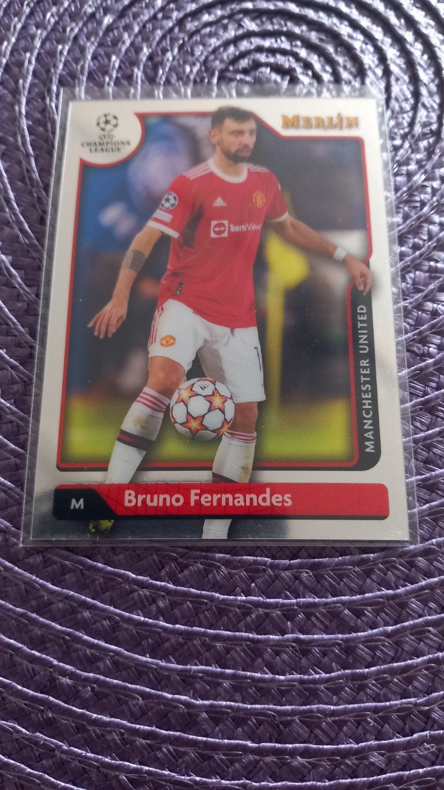 Topps Merlin Bruno Fernandes Manchester United kaart, Ophalen of Verzenden