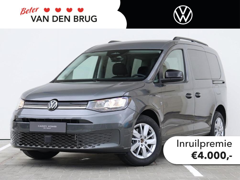 Volkswagen Caddy Kombi Life 1.5 eHybrid 150PK DSG Automaat |, Auto's, 1498 cc, 150 pk, 150 min, 26 kWh