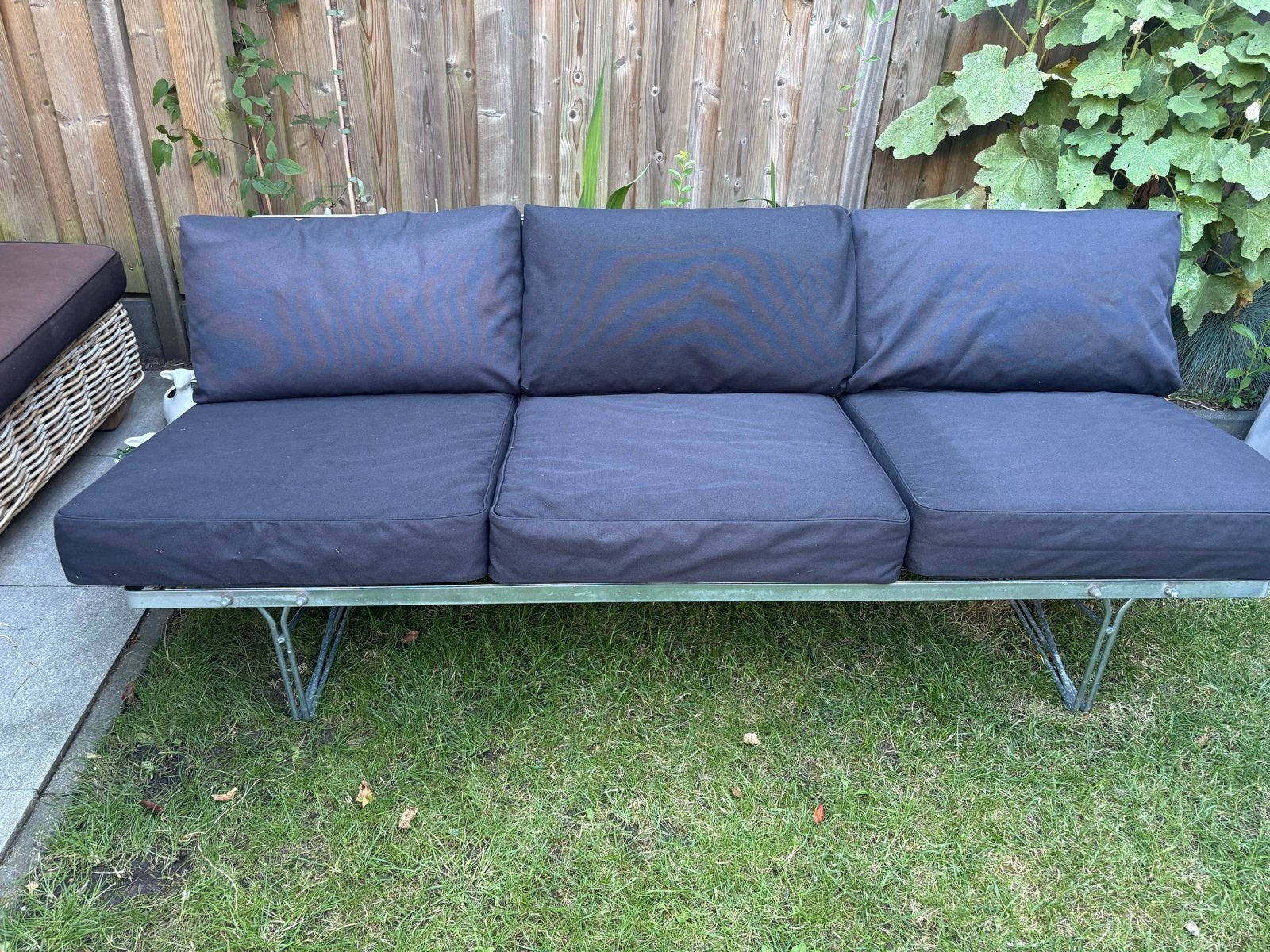 IKEA tuinbank met 6 kussens, Tuin en Terras, Ophalen, Gebruikt, Metaal