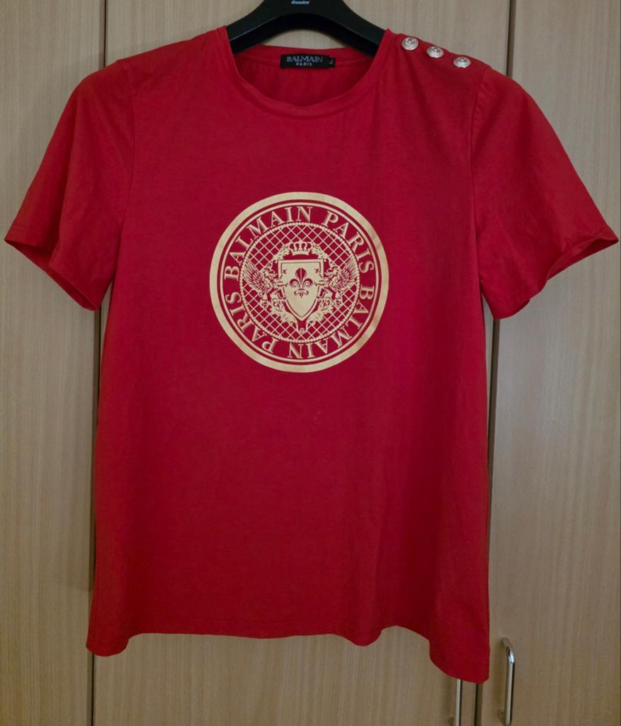 BALMAIN t-shirt, Verzenden, Maat 46/48 (XL) of groter, Zo goed als nieuw, Korte mouw