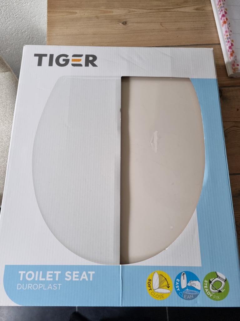 Toiletbril pergamon tiger, Ophalen, Nieuw, Zwart