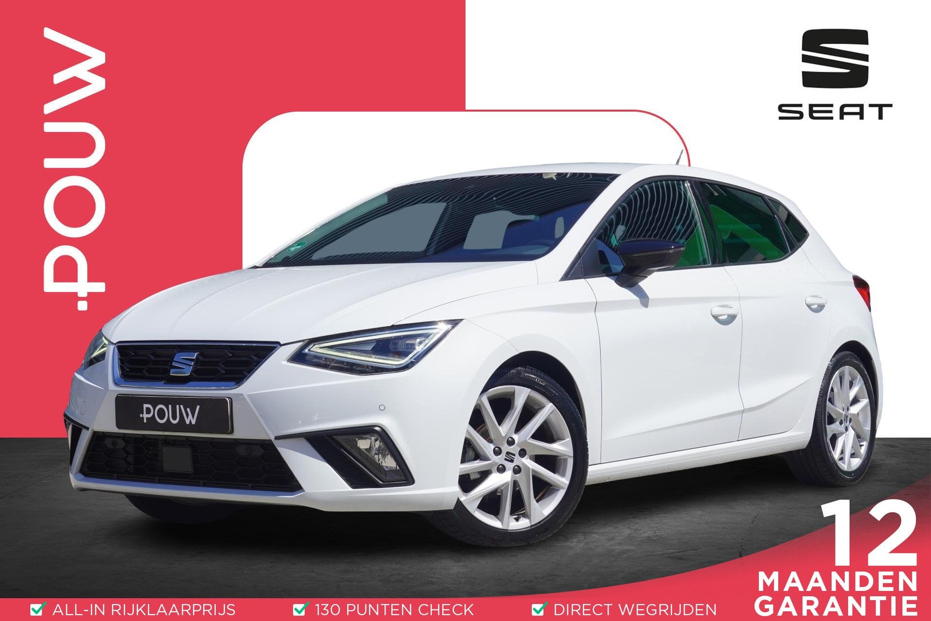 SEAT Ibiza 1.0 EcoTSI 95pk FR | Full LED | 17" Velgen | Full, Auto's, Seat, 12 maanden, Origineel Nederlands, Bedrijf, Handgeschakeld