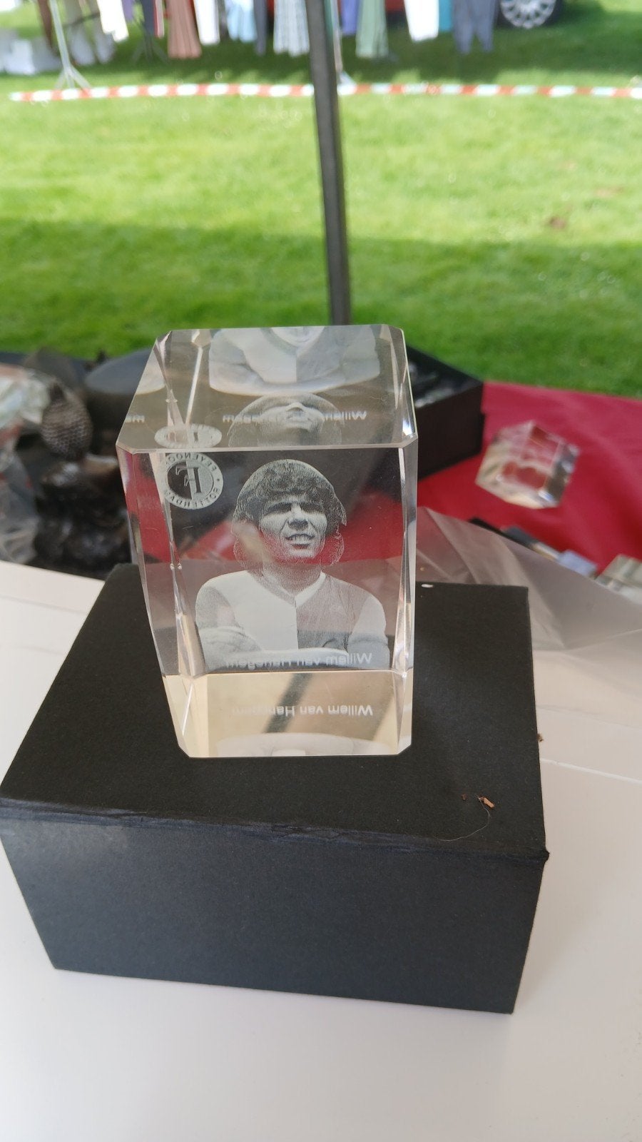 3d glas beeldje van De Kromme, Ophalen of Verzenden