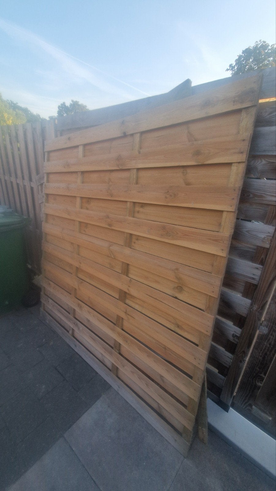 Houten tuinscherm / schuttingdeel, Tuin en Terras, Schuttingen, Ophalen, Minder dan 3 meter, Hout, 1 tot 2 meter