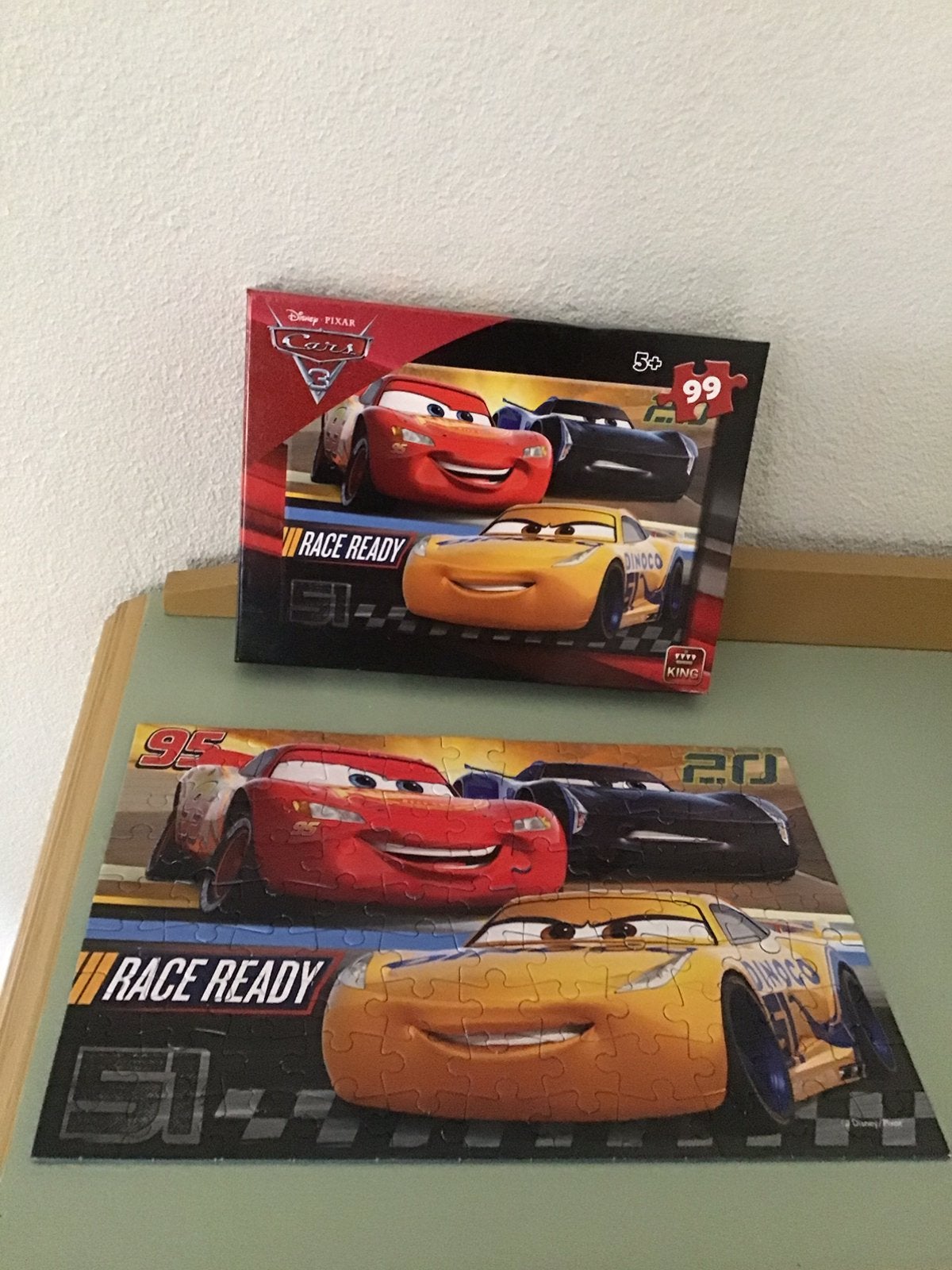 Disney Cars Puzzel 99 stuks, Ophalen of Verzenden, Meer dan 50 stukjes, Zo goed als nieuw, 4 tot 6 jaar