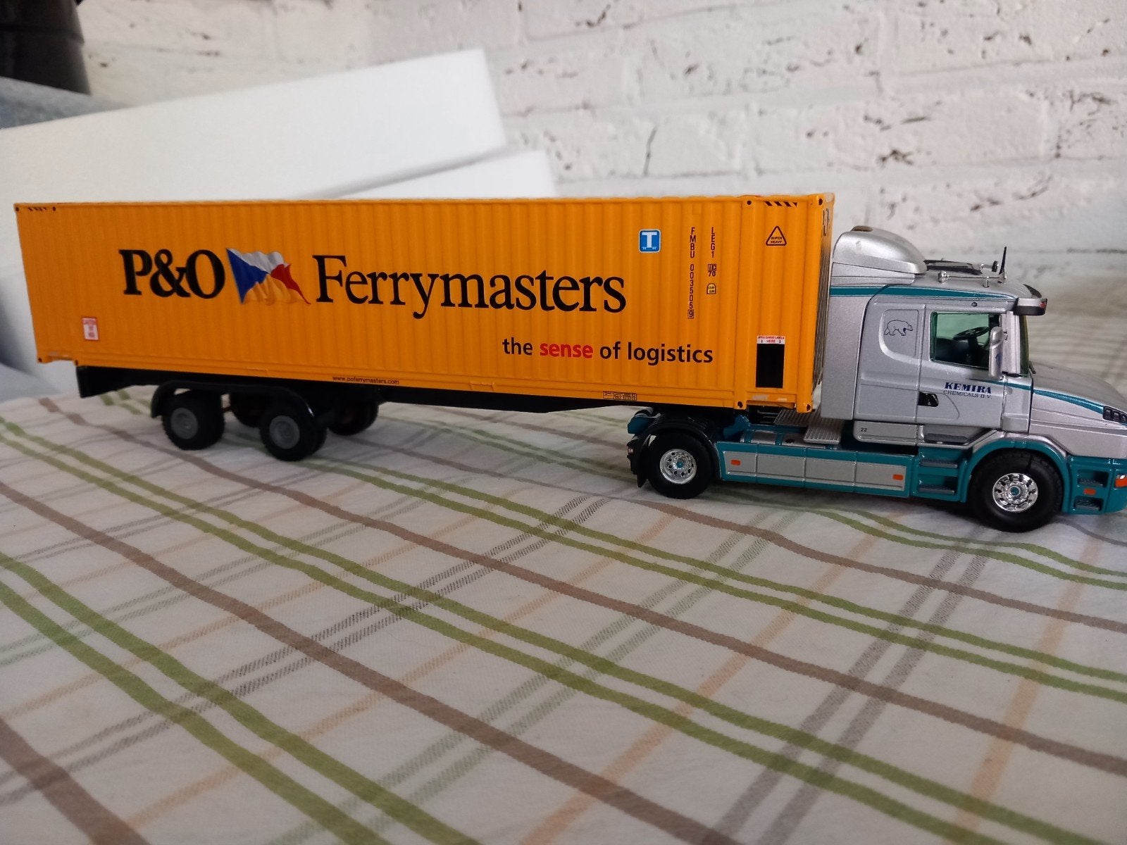 Containercombi Scania Torpedo Intveen, Hobby en Vrije tijd, Ophalen of Verzenden, Zo goed als nieuw, Bus of Vrachtwagen, Tekno