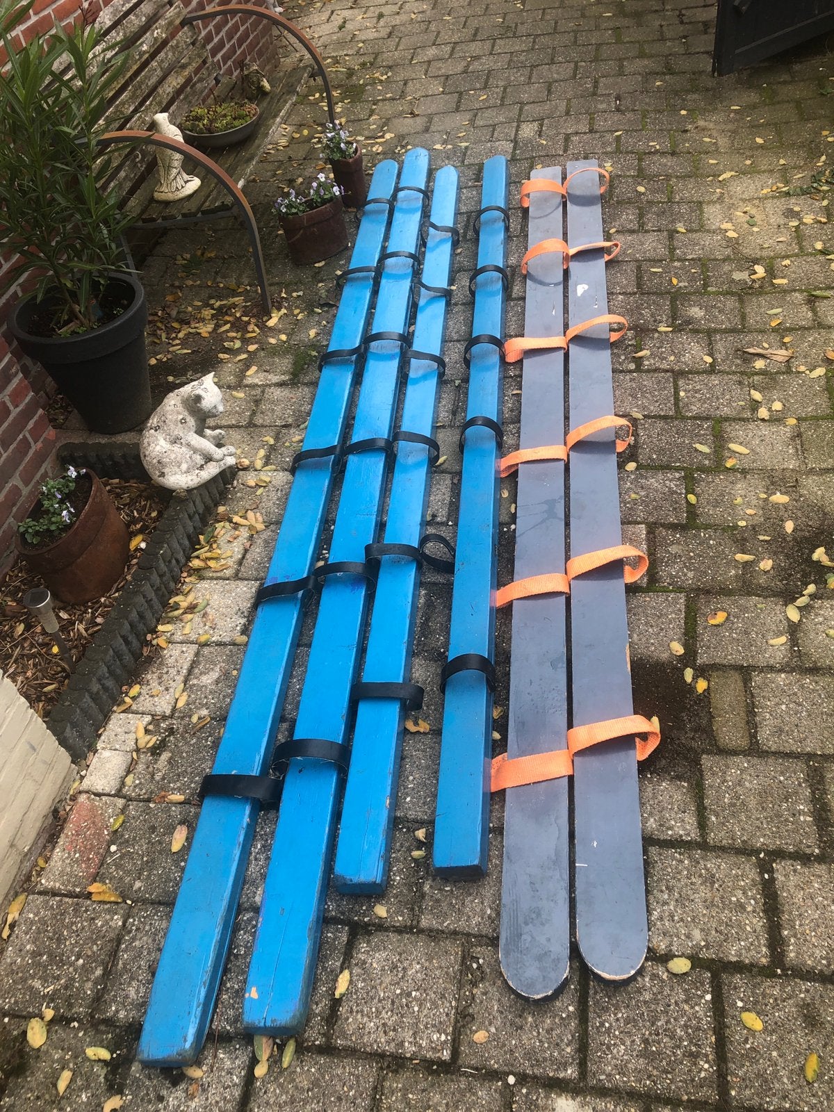 3 sets loopski’s voor 6 personen, Ophalen, Zo goed als nieuw, Carnaval