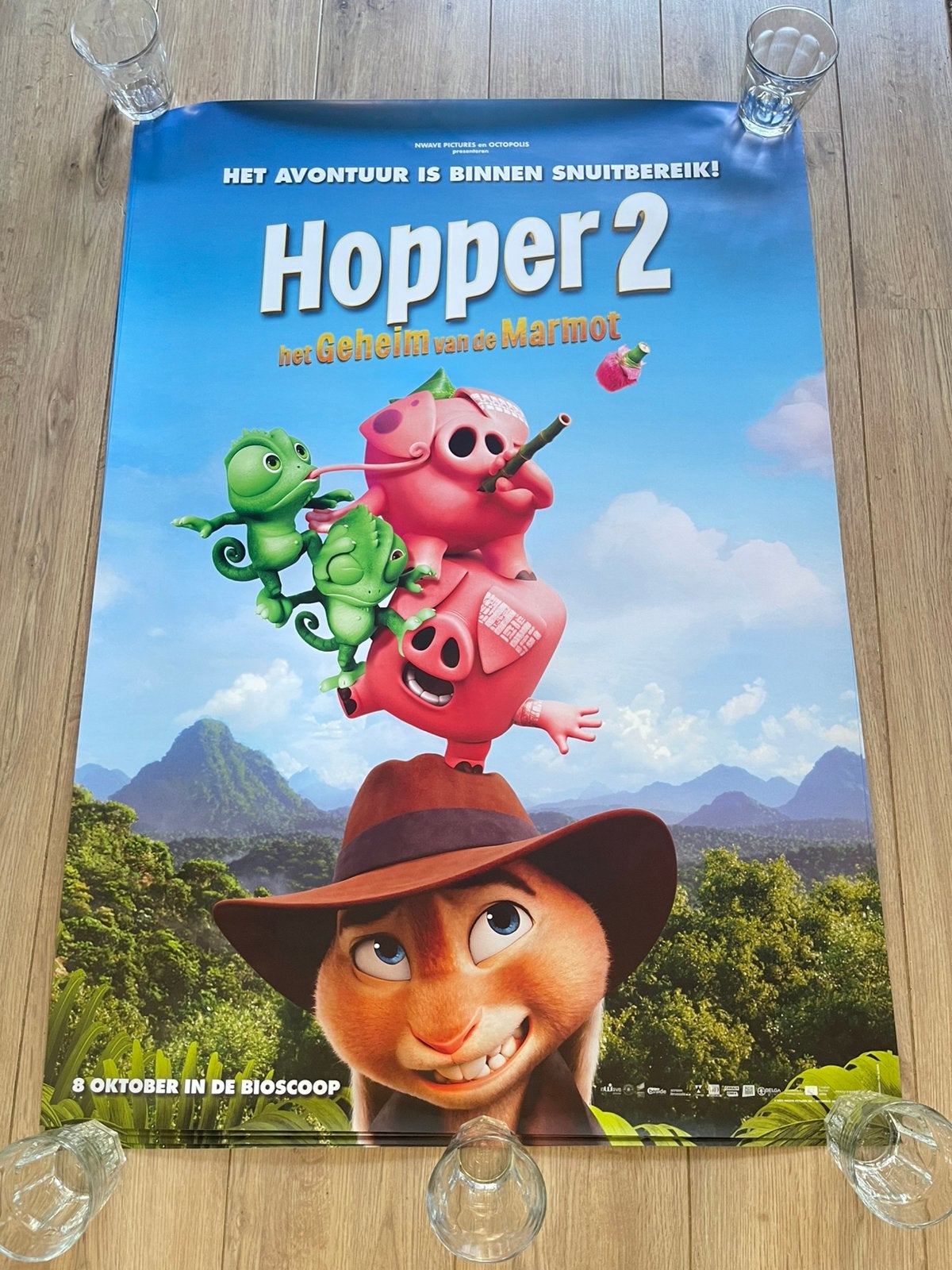 Hopper 2 - Filmposter 100 x 70 cm dubbelzijdig- deel 1, Ophalen of Verzenden, Zo goed als nieuw, A1 t/m A3, Film en Tv
