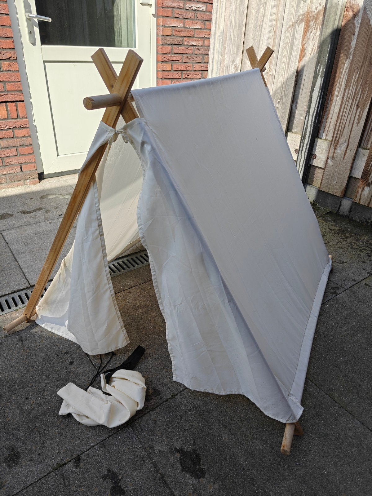 Houten Tipi Speeltent voor Kinderen - Binnen/Buiten, Ophalen of Verzenden, Gebruikt
