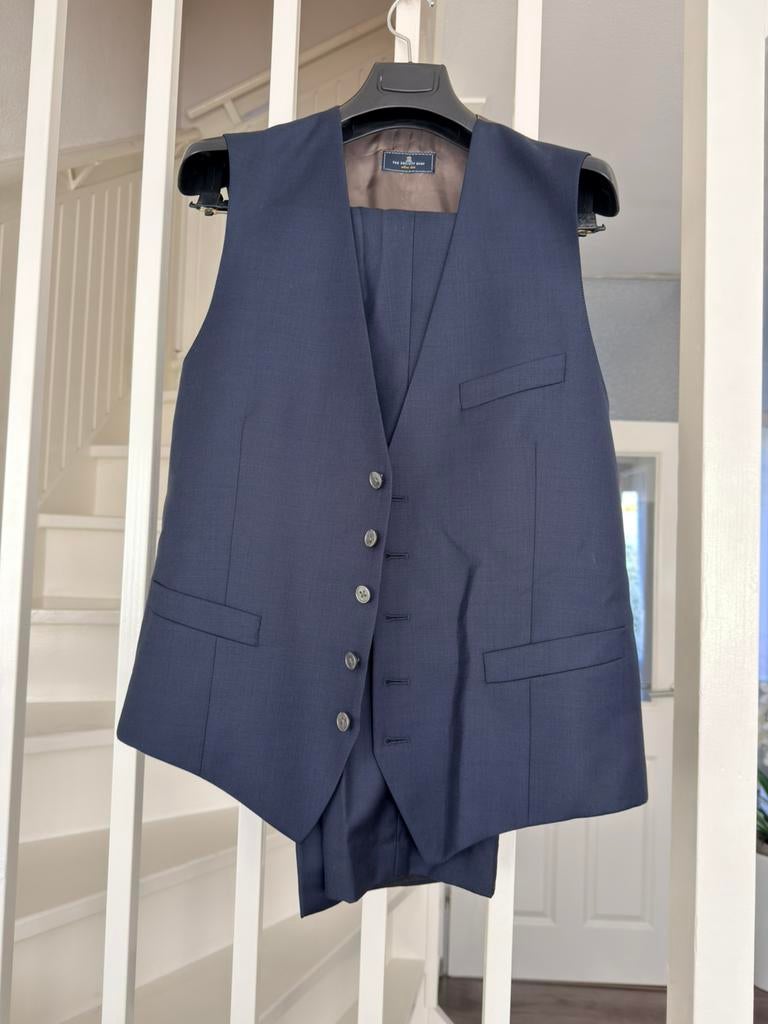 Luxe Set: Gilet + Pantalon - The Society Shop - Lichtblauw, Ophalen of Verzenden, Zo goed als nieuw, Blauw