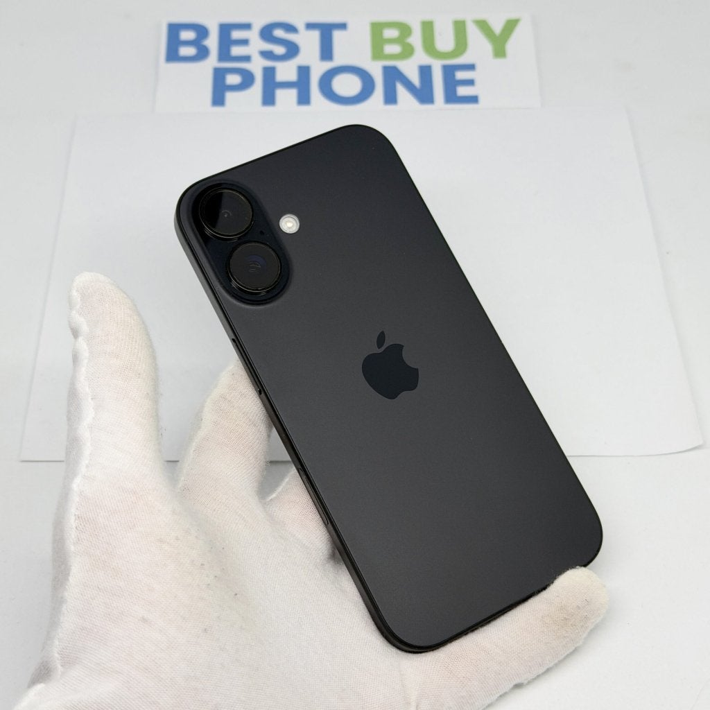 iPhone 16 128GB zwart /krasvrij scherm /97% batt /garantie, 97 %, 128 GB, Apple, Zwart