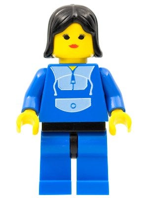 LEGO City trn014 Jogging Suit,  Blue Legs with Black Hips, B, Lego, Ophalen of Verzenden, Minifiguur, City