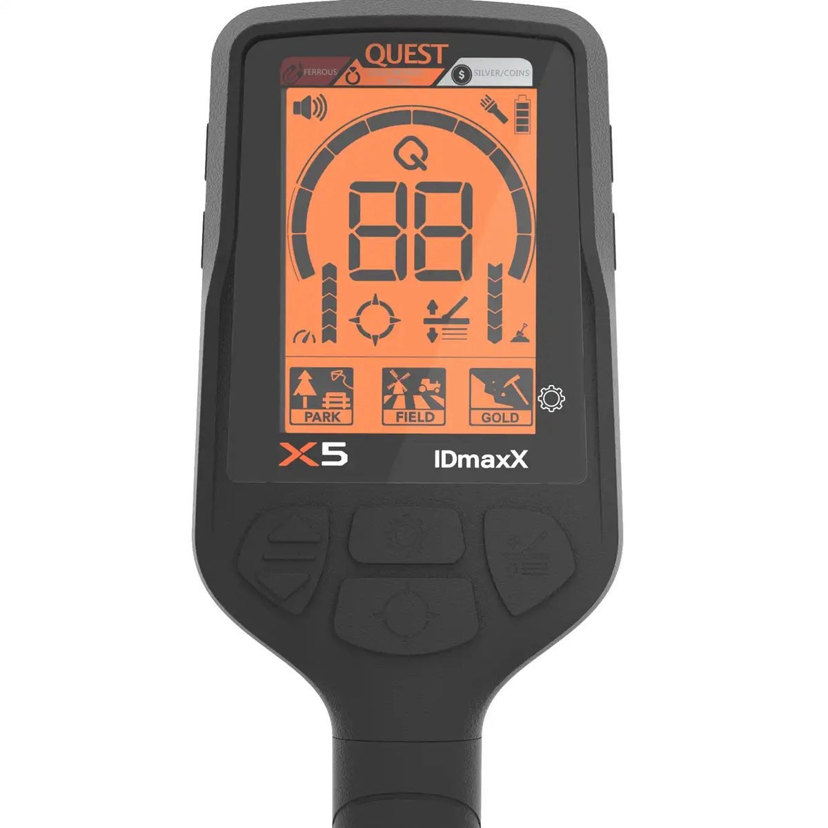 Quest X5 IDmaxX gebruiksvriendelijke metaaldetector, Hobby en Vrije tijd, Ophalen of Verzenden, Nieuw, Meer dan 30 cm, Overige merken
