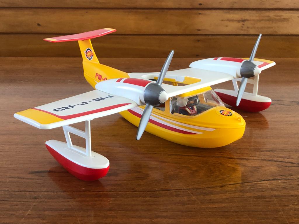 Playmobil water blus vliegtuig, Ophalen of Verzenden, Zo goed als nieuw