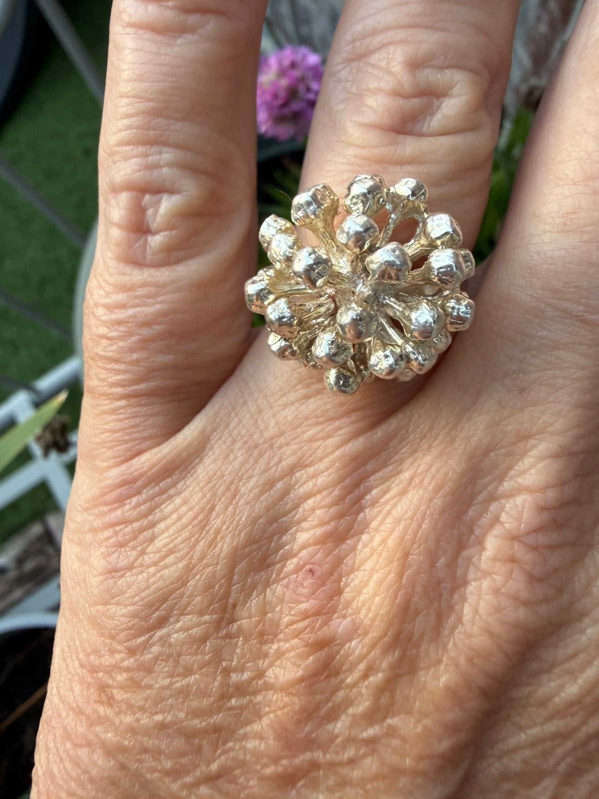 H132/Zilveren FLORA DANICA ring Denemarken