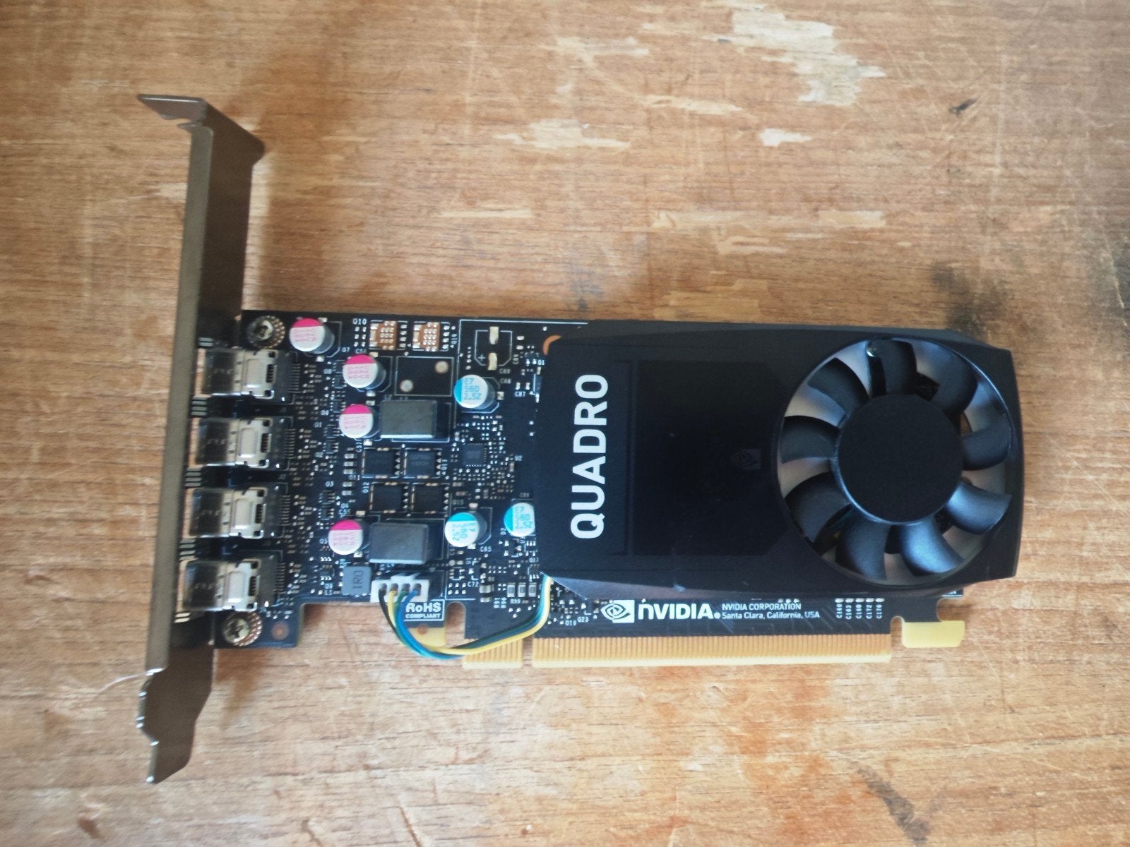 Nvidia Quadro P600 professionele grafische kaart, Info@nvidia.com, PCI-Express 3, Gebruikt, DisplayPort