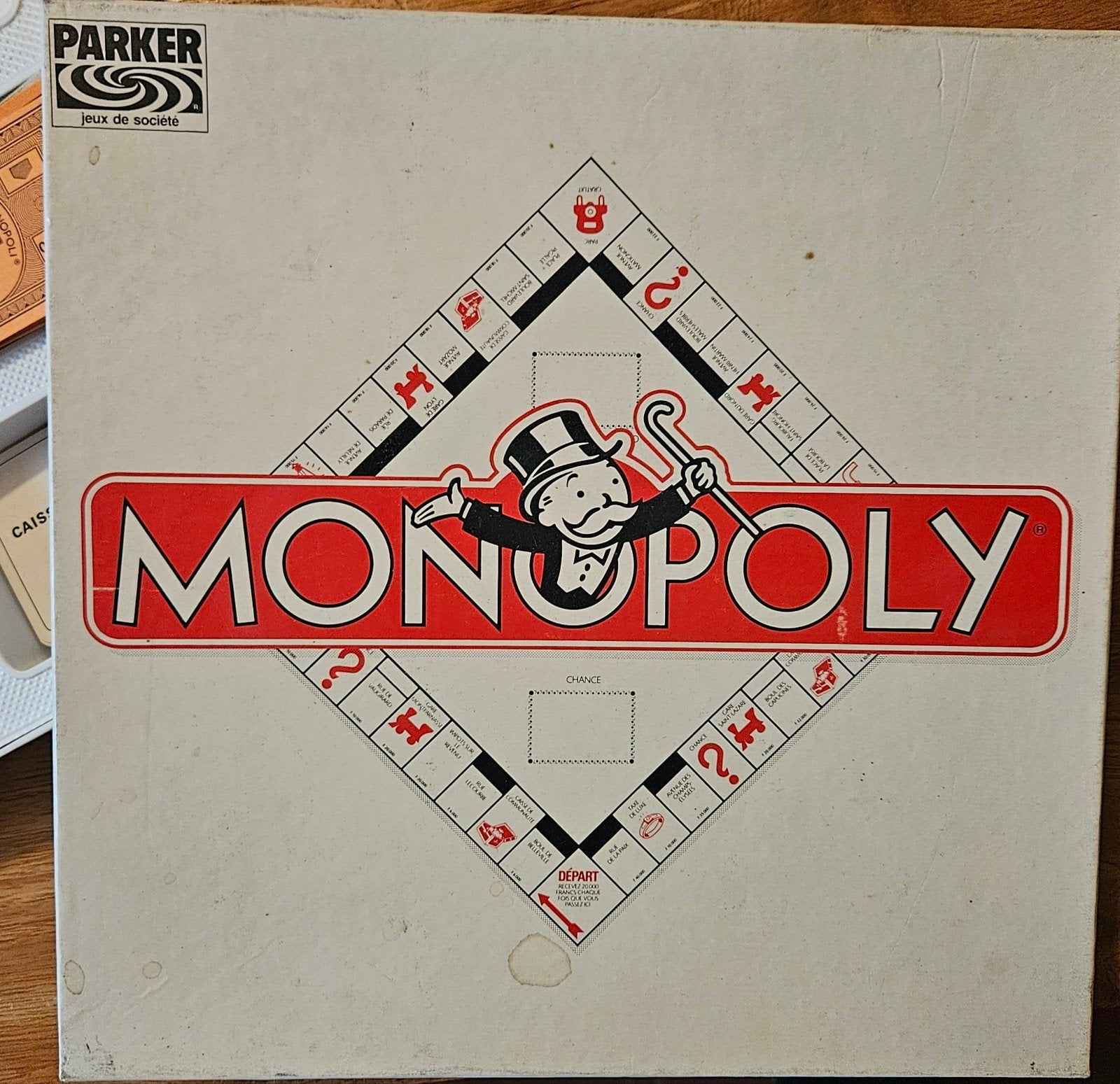 Monopoly Bordspel - Franse Editie (Vintage), Vijf spelers of meer, Ophalen, Gebruikt, Parker Brothers