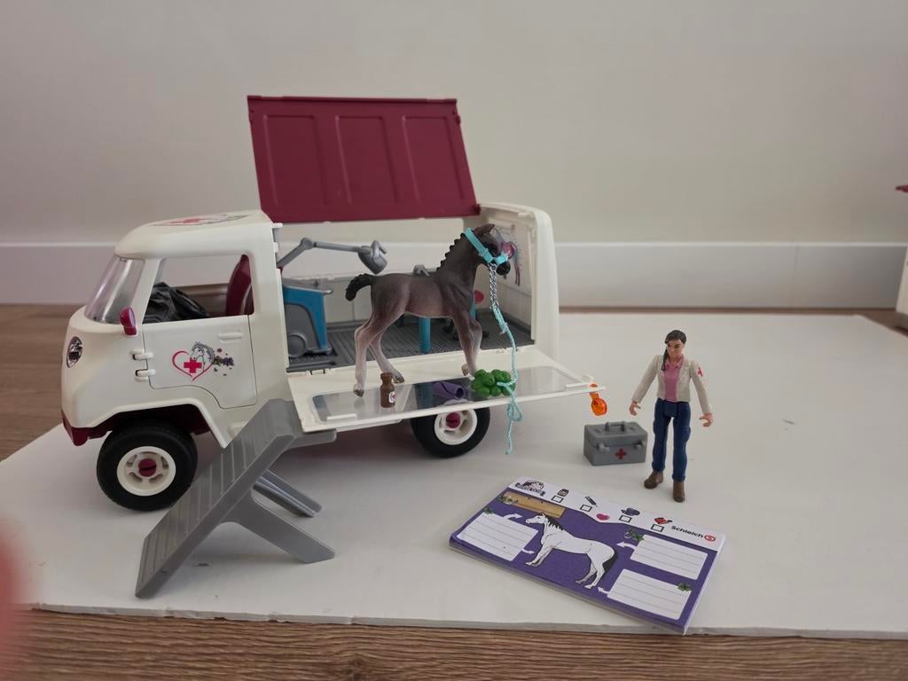 Schleich 42439 Dierenarts Praktijk Auto met Veulen, Ophalen of Verzenden, Zo goed als nieuw, Jongen of Meisje