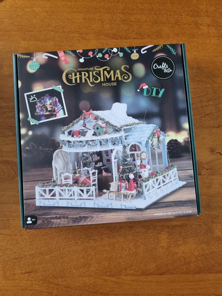 DIY Miniatuur Kersthuisje Knutselset Crafts & Co, Hobby en Vrije tijd, Knutselen, Ophalen of Verzenden