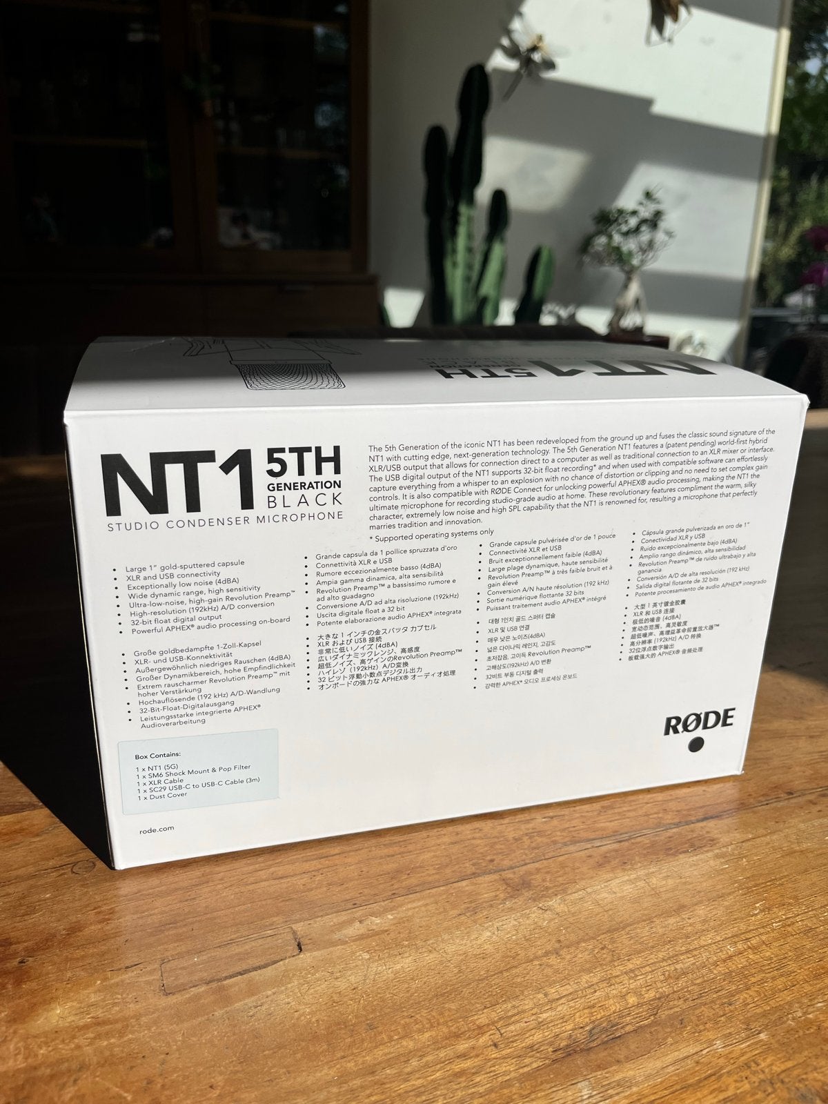 Rode NT1 5th Generation Studio Condensator Microfoon, Muziek en Instrumenten, Microfoons, Ophalen of Verzenden, Zo goed als nieuw