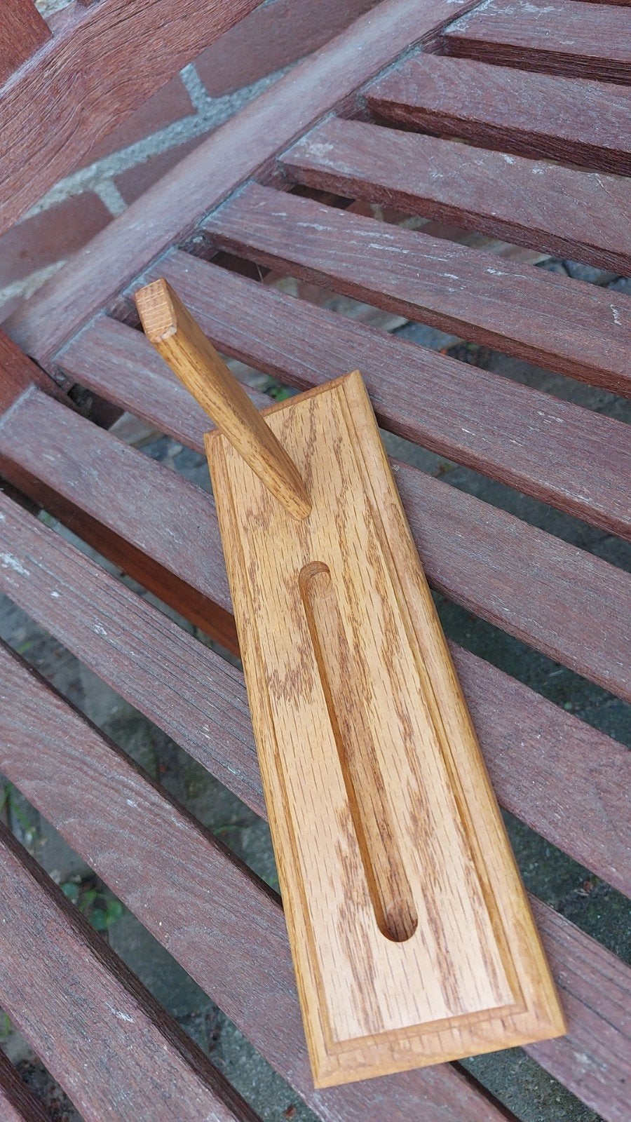 Houten museum display stand voor 9mm luger, Ophalen of Verzenden, Nederland