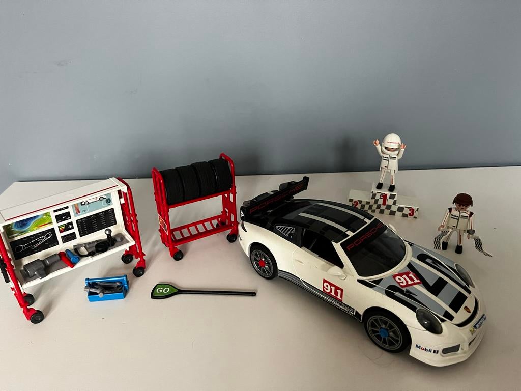 Playmobil Porsche 911 GT3 Cup Race Set, Ophalen, Zo goed als nieuw, Complete set