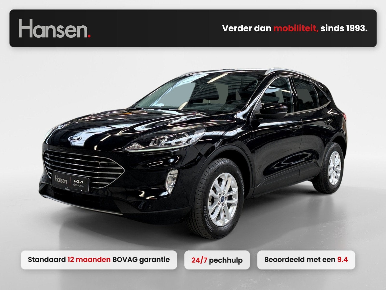 Ford Kuga PHEV Titanium I Winterpakket I Carplay I Camera, Auto's, Dealer onderhouden, Gebruikt, 4 cilinders, Zwart