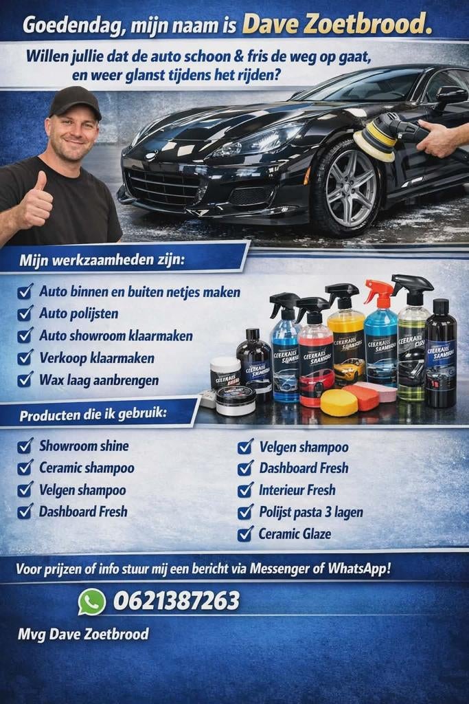 Auto Detailing, Auto diversen, Overige Auto diversen, Ophalen of Verzenden