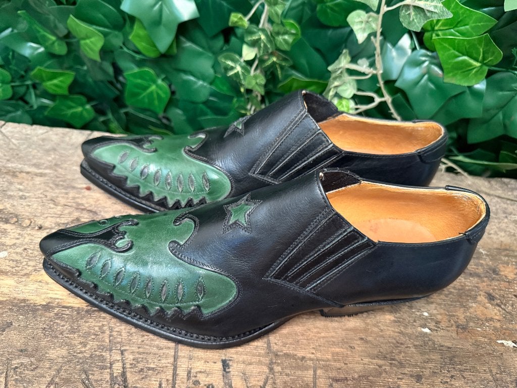 prachtige vintage instappers van Sendra maat 42, Loafers, Sendra, Zwart, Nieuw