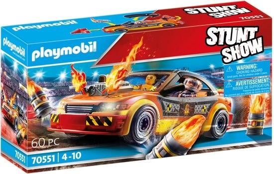 Playmobil 70551 Stunt Show Crashtest Auto, Ophalen of Verzenden, Zo goed als nieuw
