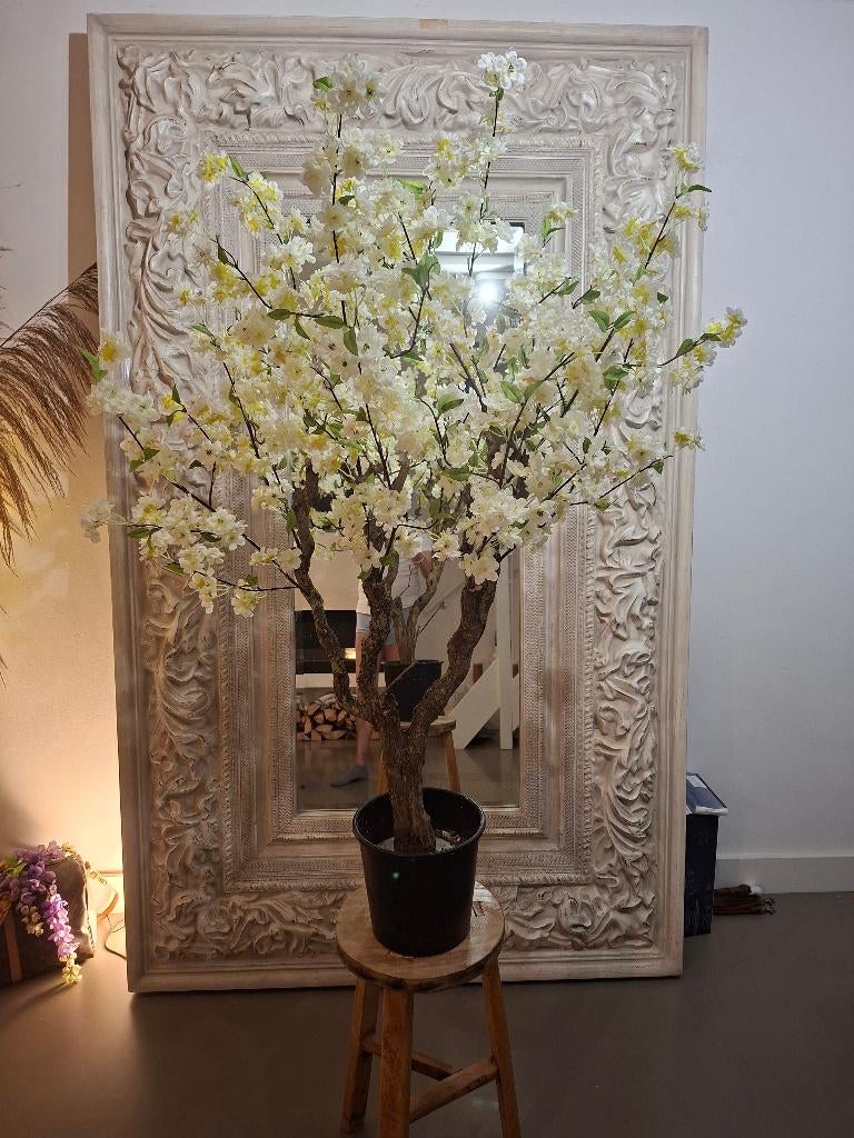 kunstbloesemboompjes  Wit&Roze 140cm h.  NU ! 165.00 p.st, Ophalen, Binnen, Kunstplant, Silk-ka