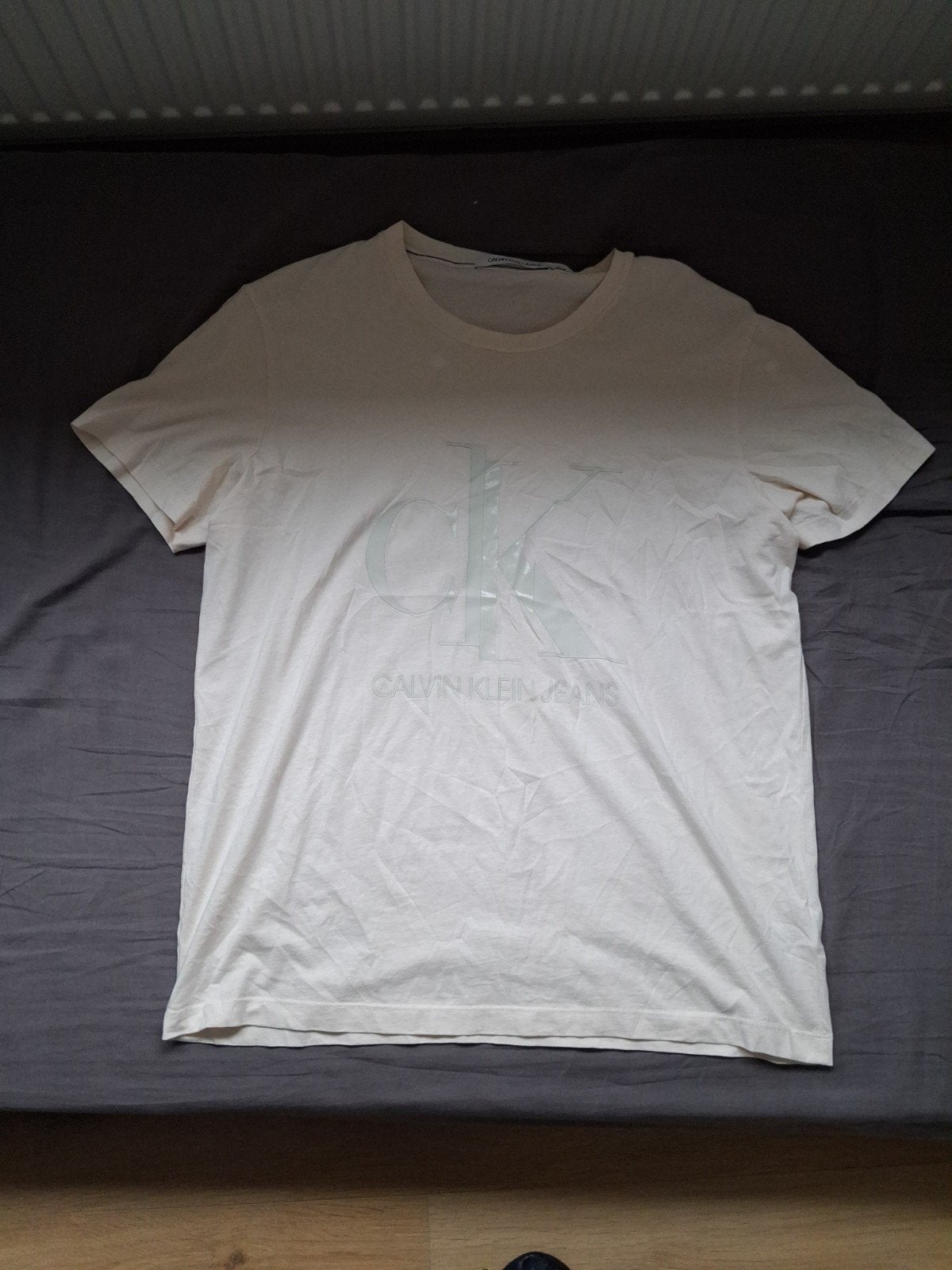 Calvin Klein Jeans T-shirt Wit Maat XXL, Wit, Overige maten, Ophalen of Verzenden, Zo goed als nieuw