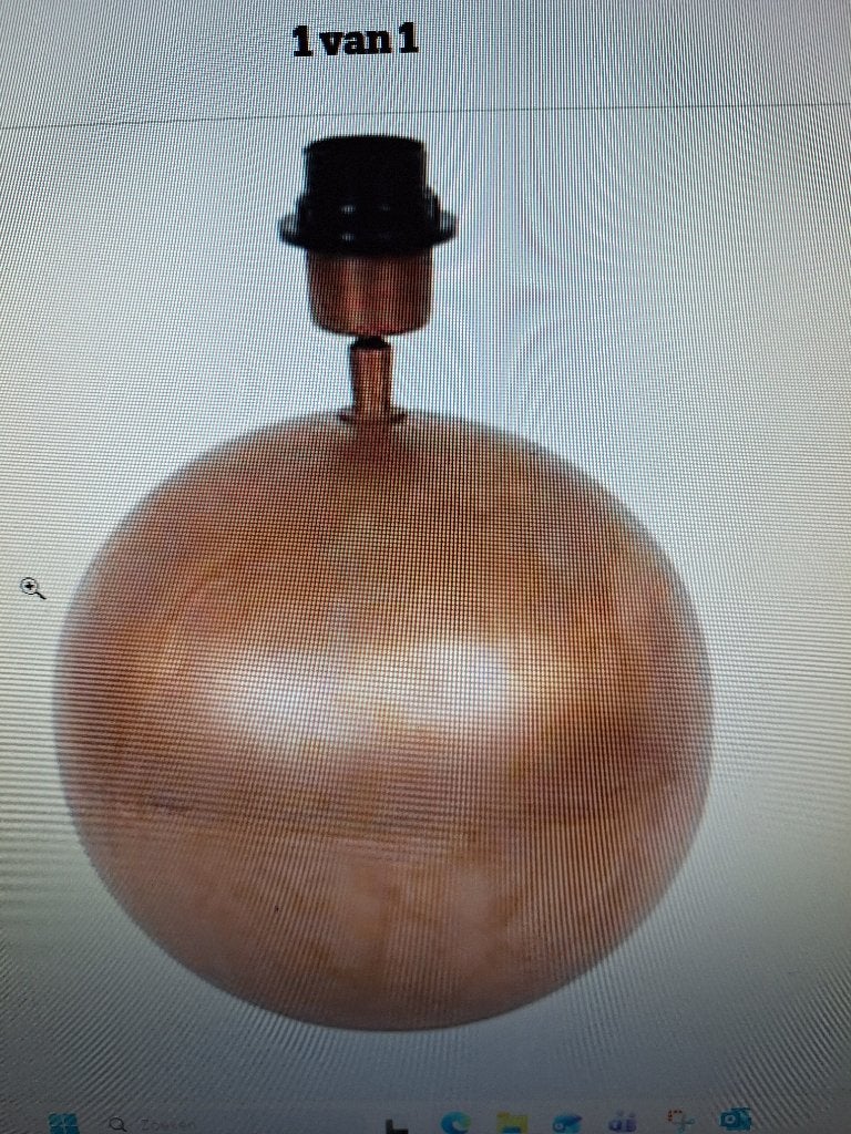 GEZOCHT 2 STUKS LIGHT AND LIVING LAMPVOET STRADO KOPER, Ophalen, Gebruikt, Overige merken, Met schakelaar