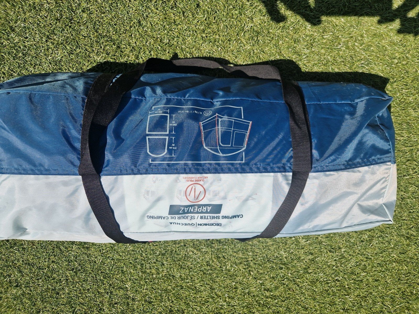 QUECHUA Partytent met zijwanden 2.5x2.5, Arpenaz Base, Caravans en Kamperen, Ophalen, Tot en met 4
