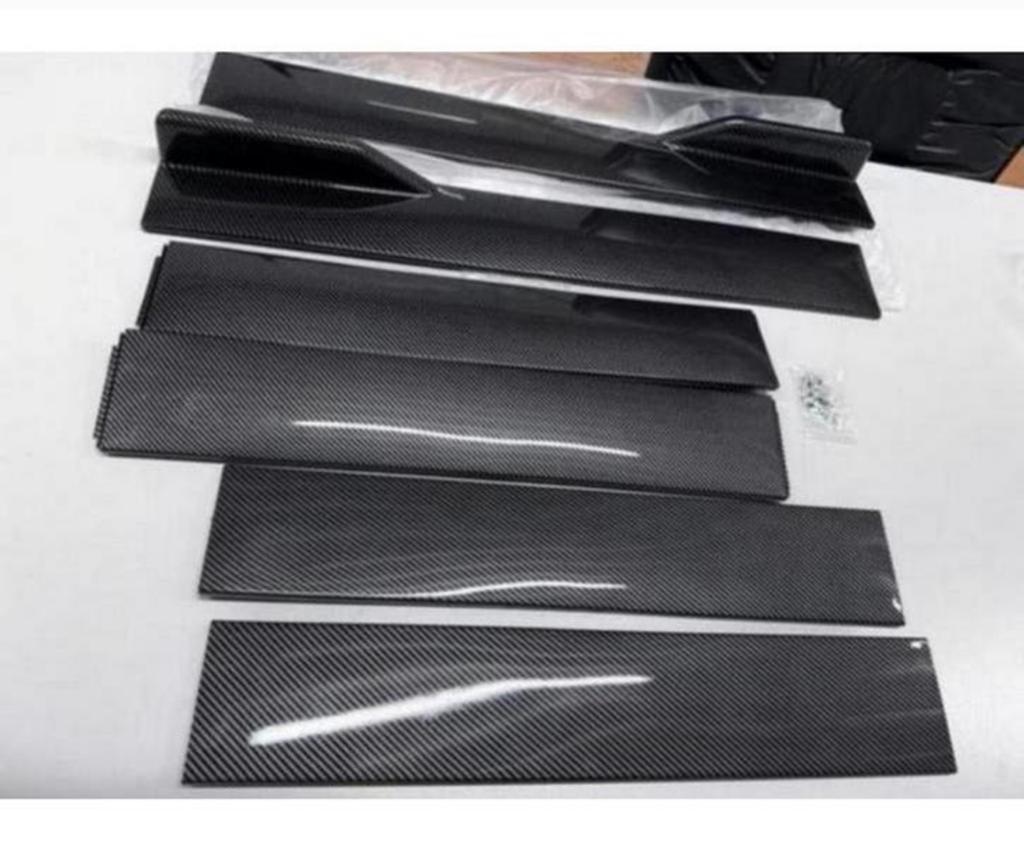 2-Meter Carbon Sideskirts zij-lippen Auto tuning side-skirts, Ophalen of Verzenden, H, H, H