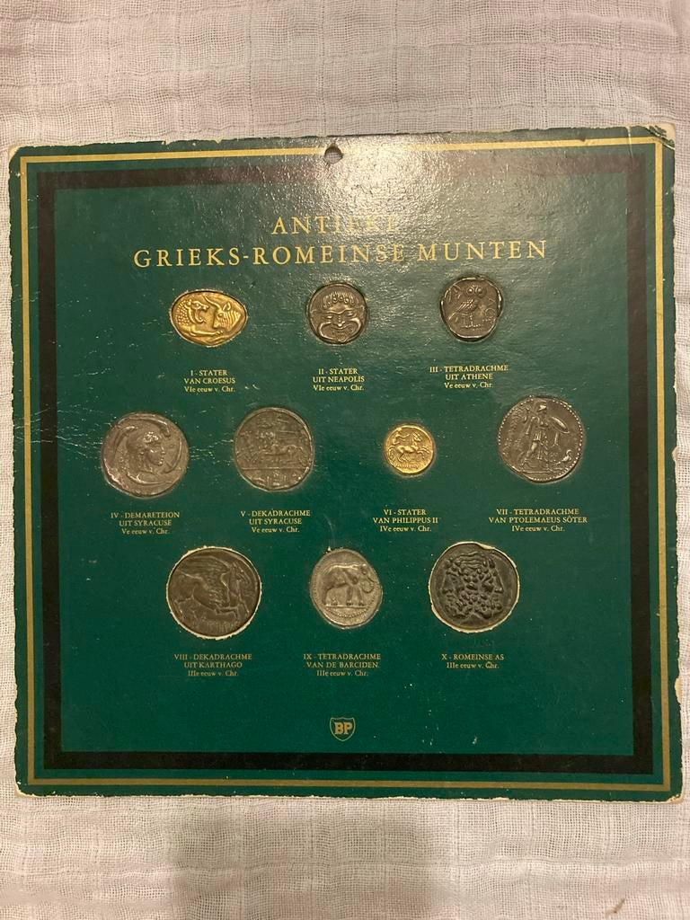 Antieke Grieks-Romeinse Munten Set - BP Collectie, Ophalen of Verzenden, Vóór koninkrijk, Overige waardes, Setje