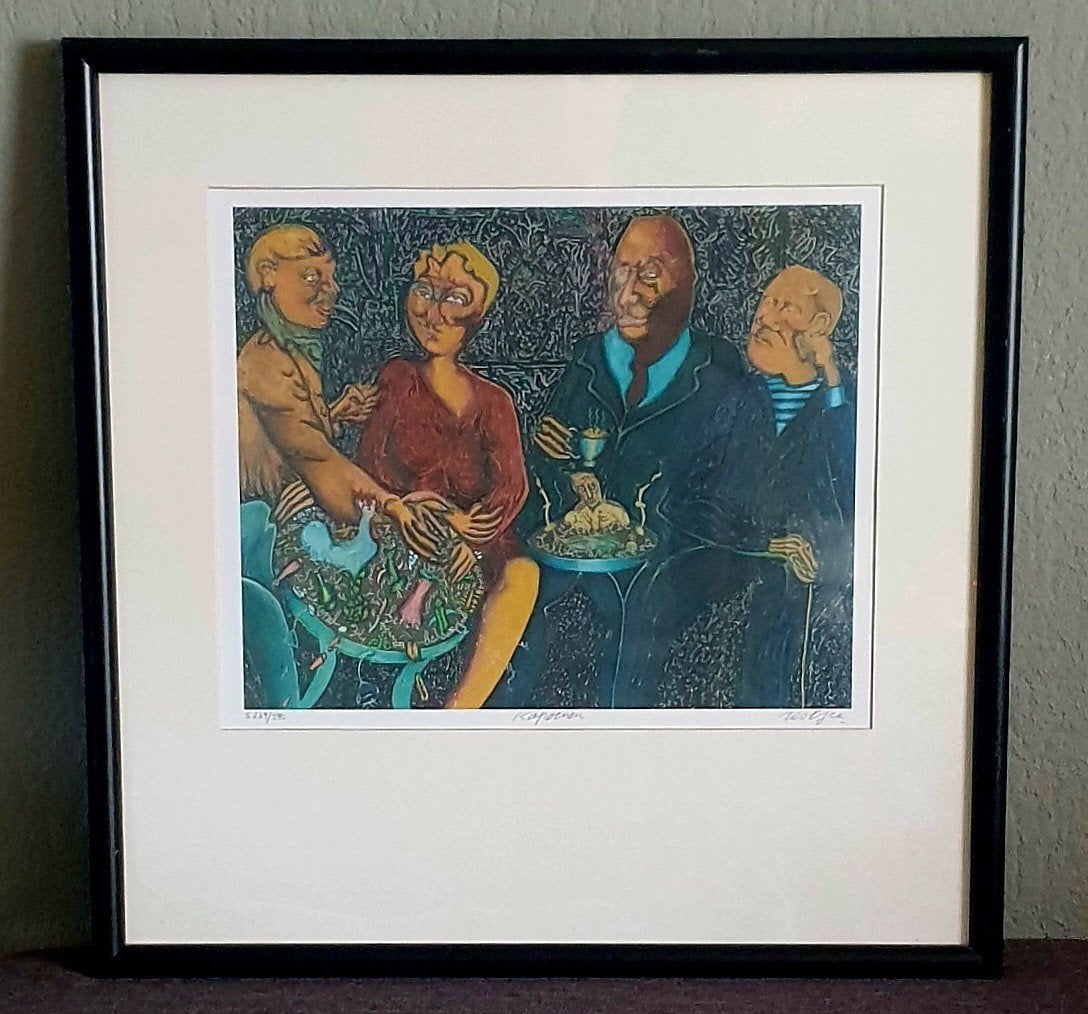 Roobjee schilderij, Ophalen