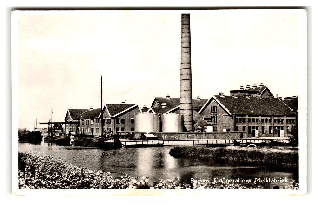 Bedum, Coöperatieve Melkfabriek, Verzamelen, Ophalen of Verzenden, 1940 tot 1960, Gelopen, Groningen
