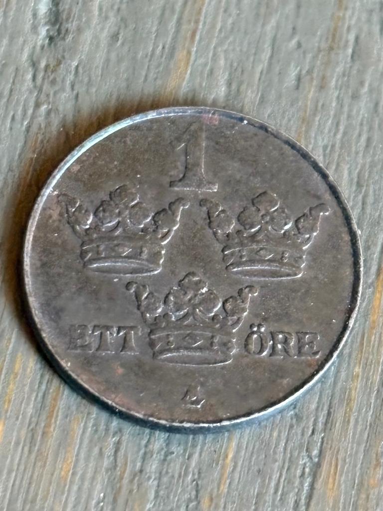 1 Ore 1950 Zweden, Ophalen of Verzenden, Overige landen, Losse munt