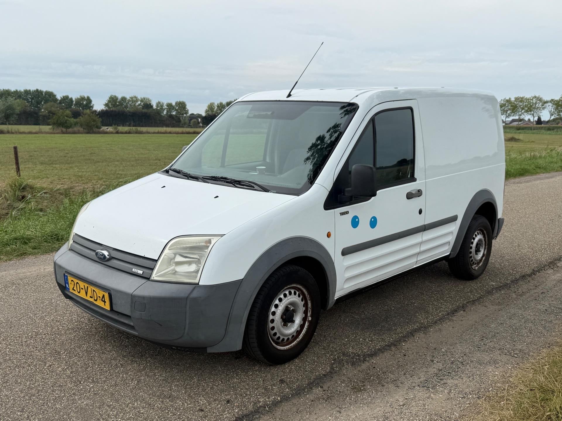 Ford Transit Connect T200S 1.8 TDCi APK 08-2026 Airco, Voorwielaandrijving, Stof, Gebruikt, Zwart