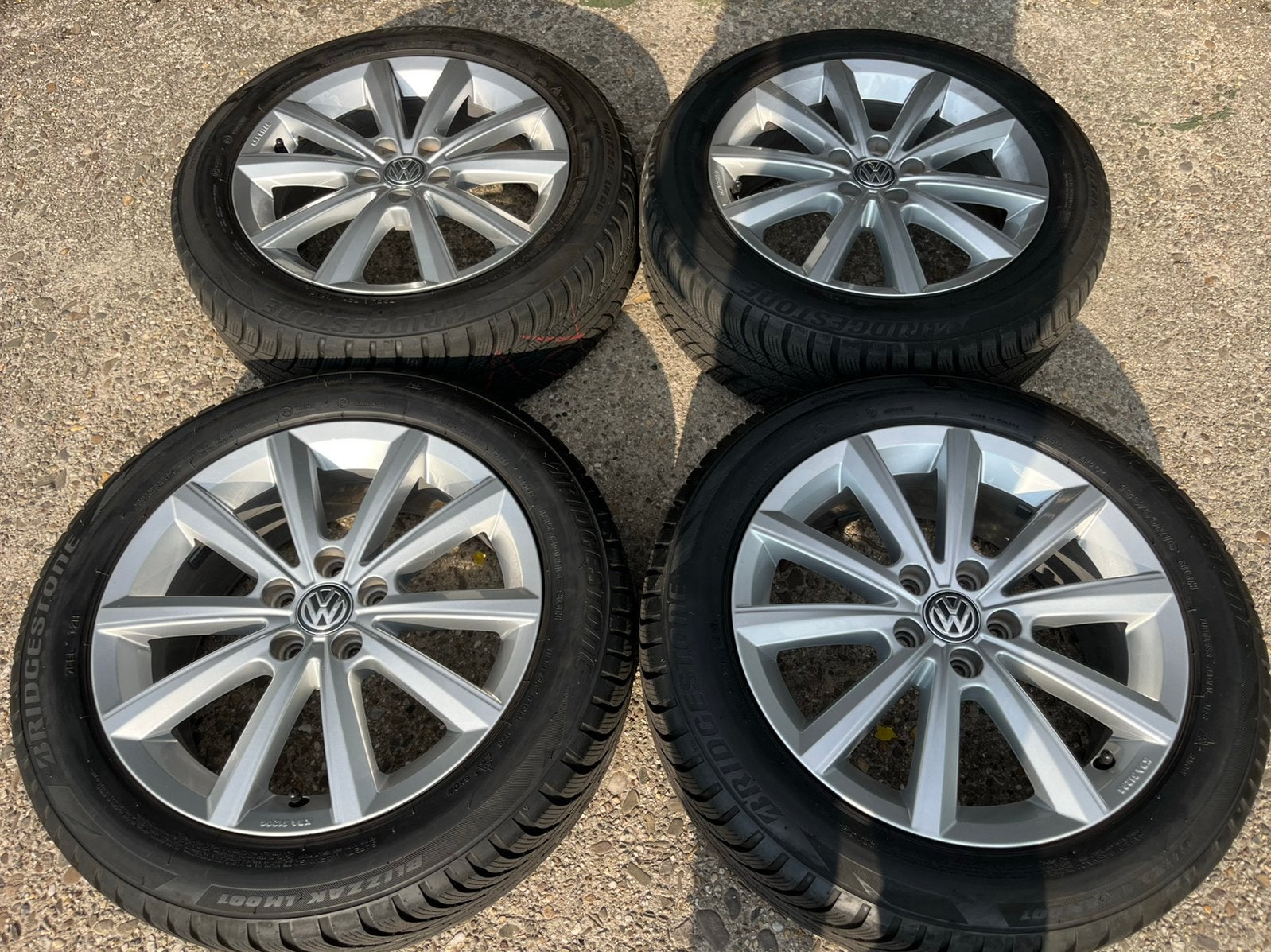 16” originele VW Polo winter velgen, Auto-onderdelen, Banden en Velgen, Ophalen, Gebruikt, 16 inch, Banden en Velgen