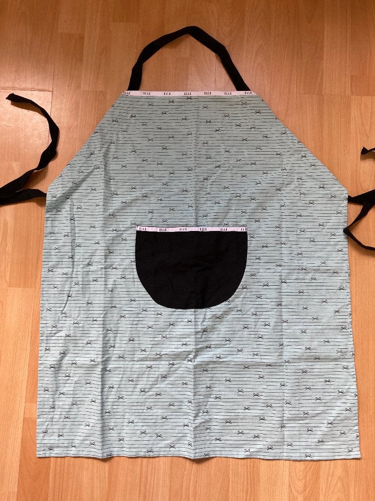 Elle Home schort keukenschort - nieuw - blauw, Huis en Inrichting, Blauw, Nieuw, Ophalen of Verzenden, Schort