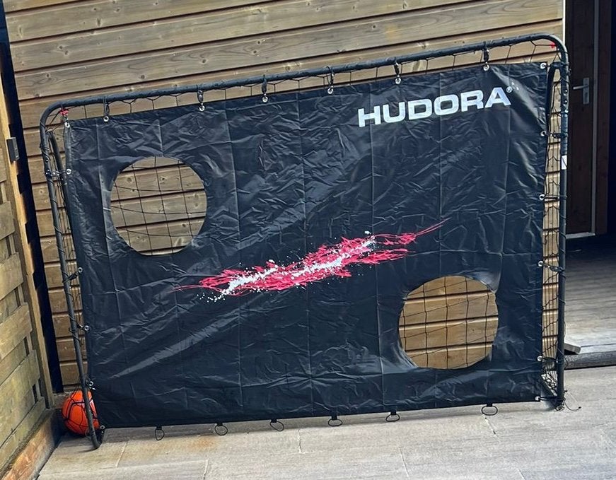 Voetbal doel met doek met gaten, Groter dan maat XL, Ophalen, Gebruikt, Overige typen
