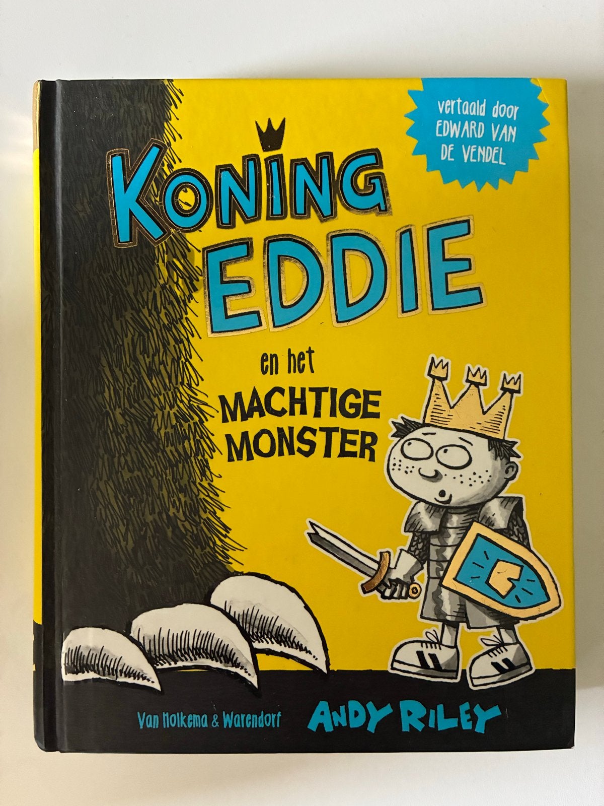 Koning Eddie en het Machtige Monster - Andy Riley, Ophalen of Verzenden, Zo goed als nieuw, Fictie algemeen