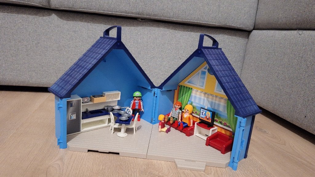 Playmobil 70219 funpark meeneem zomerhuis, Ophalen, Zo goed als nieuw, Complete set